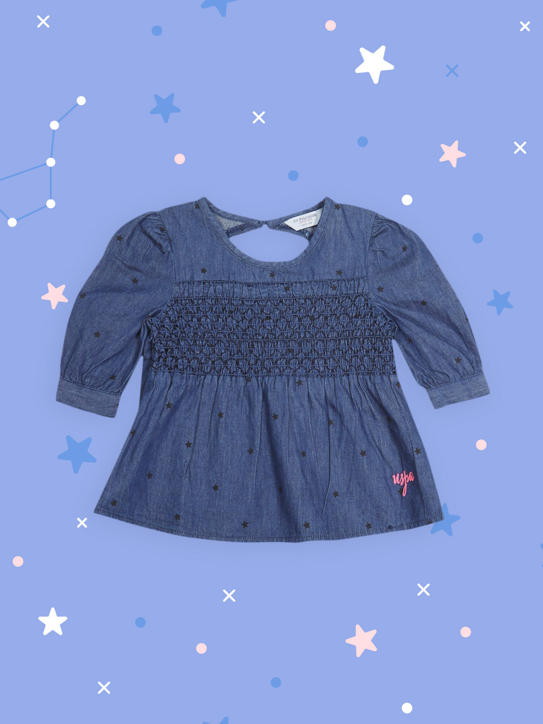 

U.S. Polo Assn. Kids Blue A-Line Top