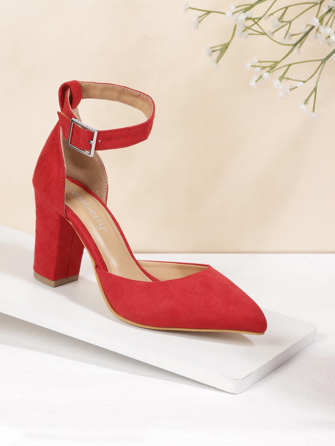 

DressBerry Red Solid Pumps
