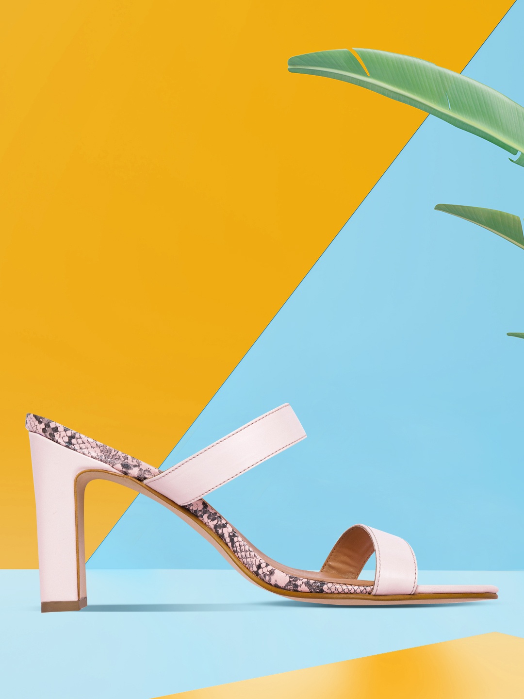 

CORSICA Pink Solid Block Heels