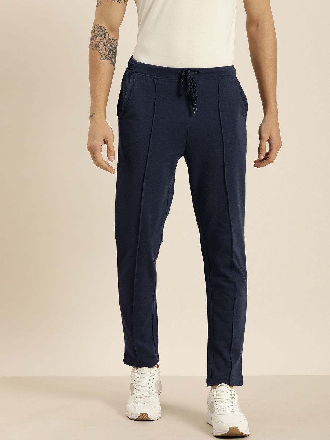 

Invictus Indoor Men Navy Blue Solid Track Pants