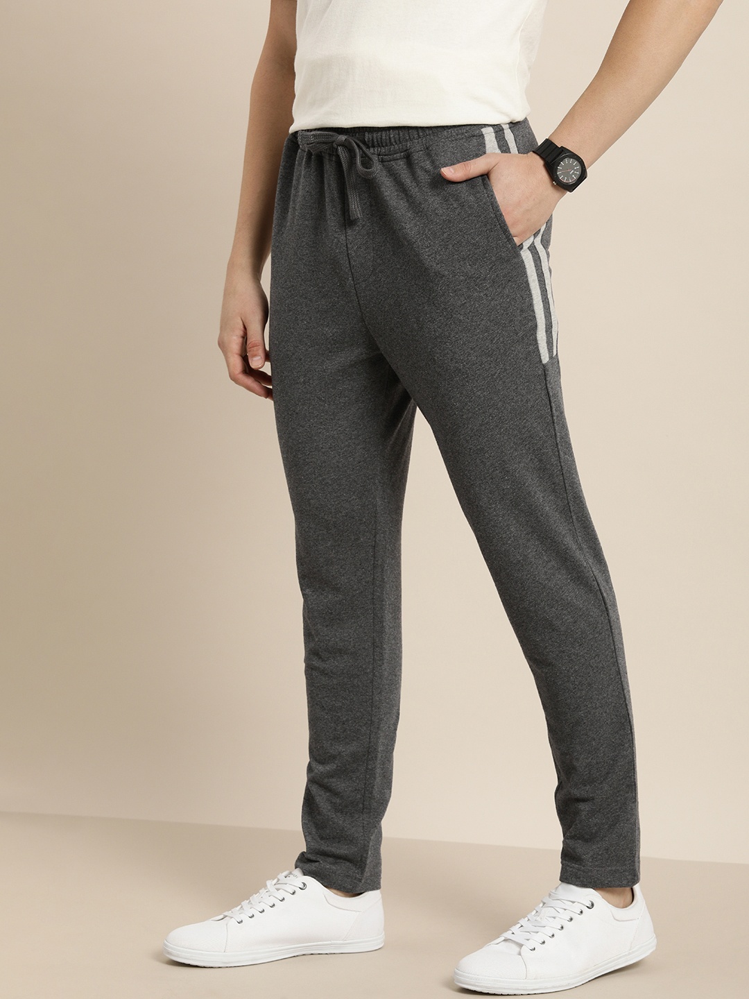 

Invictus Indoor Men Charcoal Grey Regular Fit Solid Track Pants