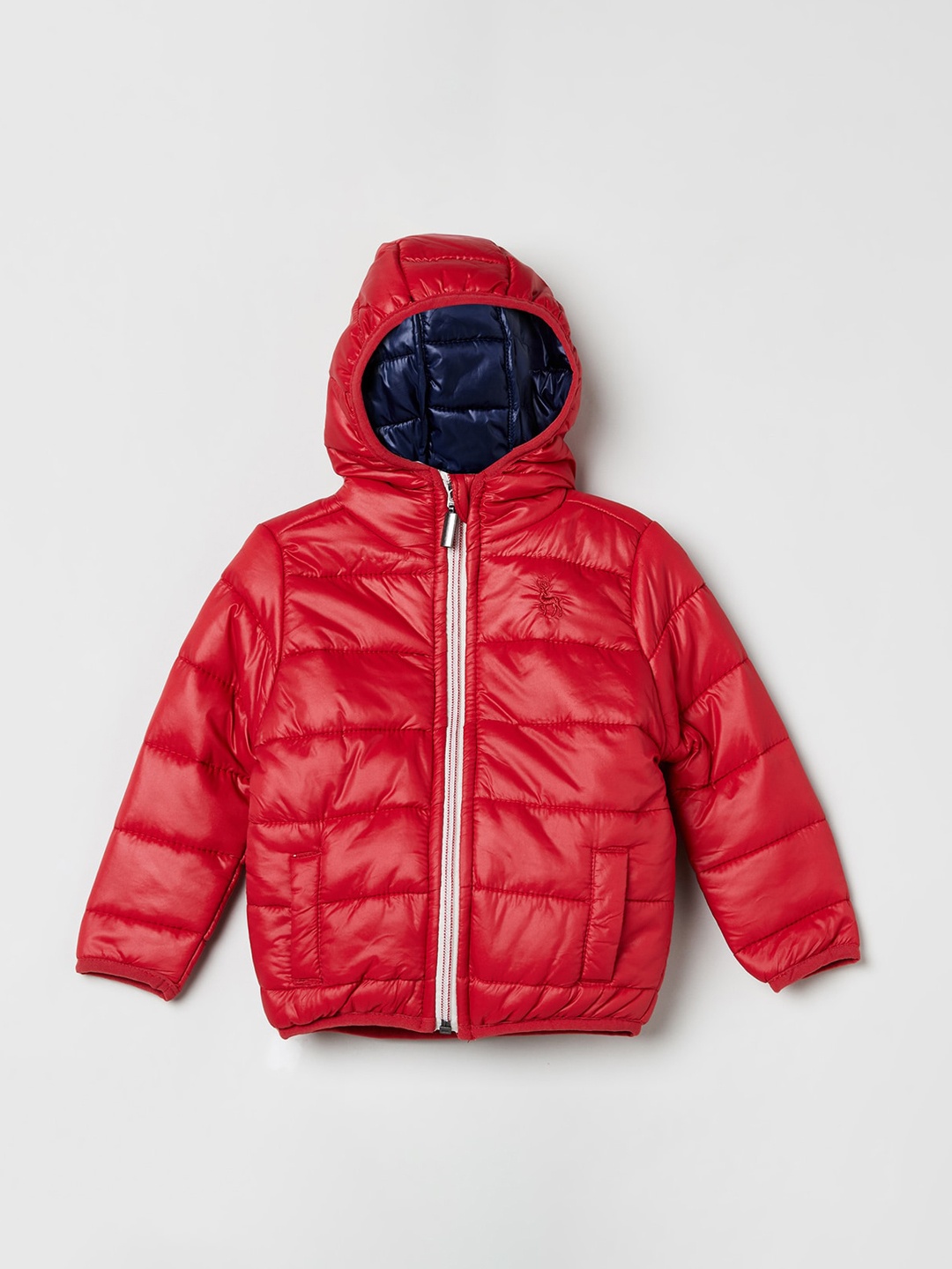 

max Girls Red Windcheater Padded Jacket
