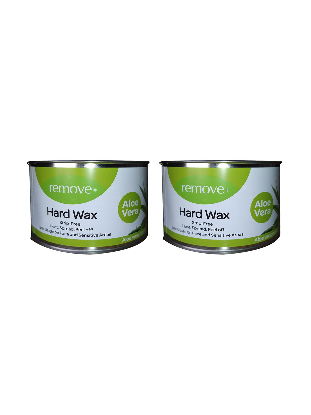 

Remove Set of 2 Aloe Vera Hard Wax - 400 ml each, Transparent