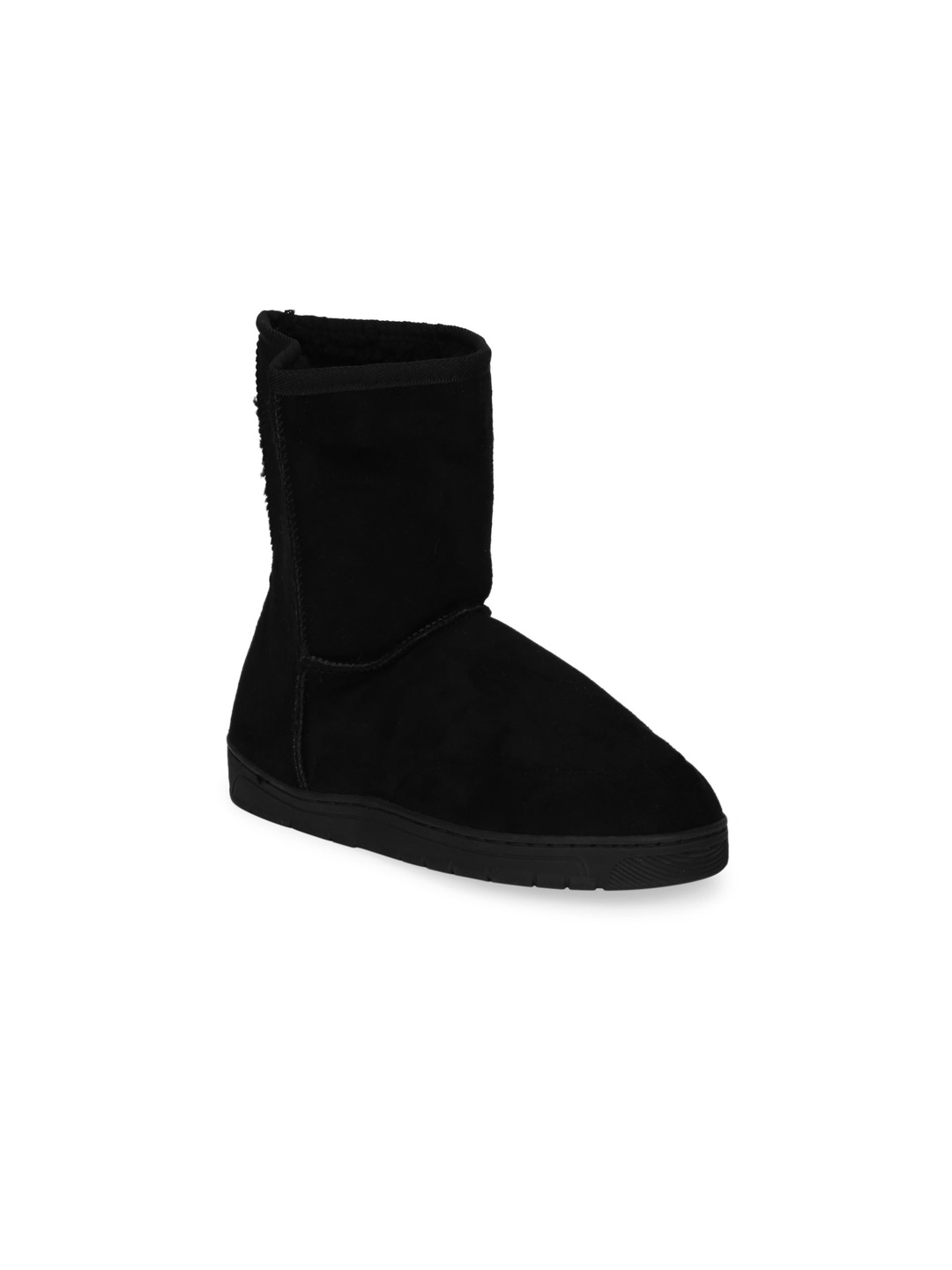

Truffle Collection Black Solid Platform Heeled Boots