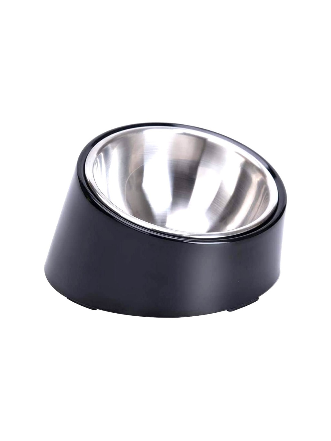 

Emily pets Black Solid Pet Melamine Bowl Feeder