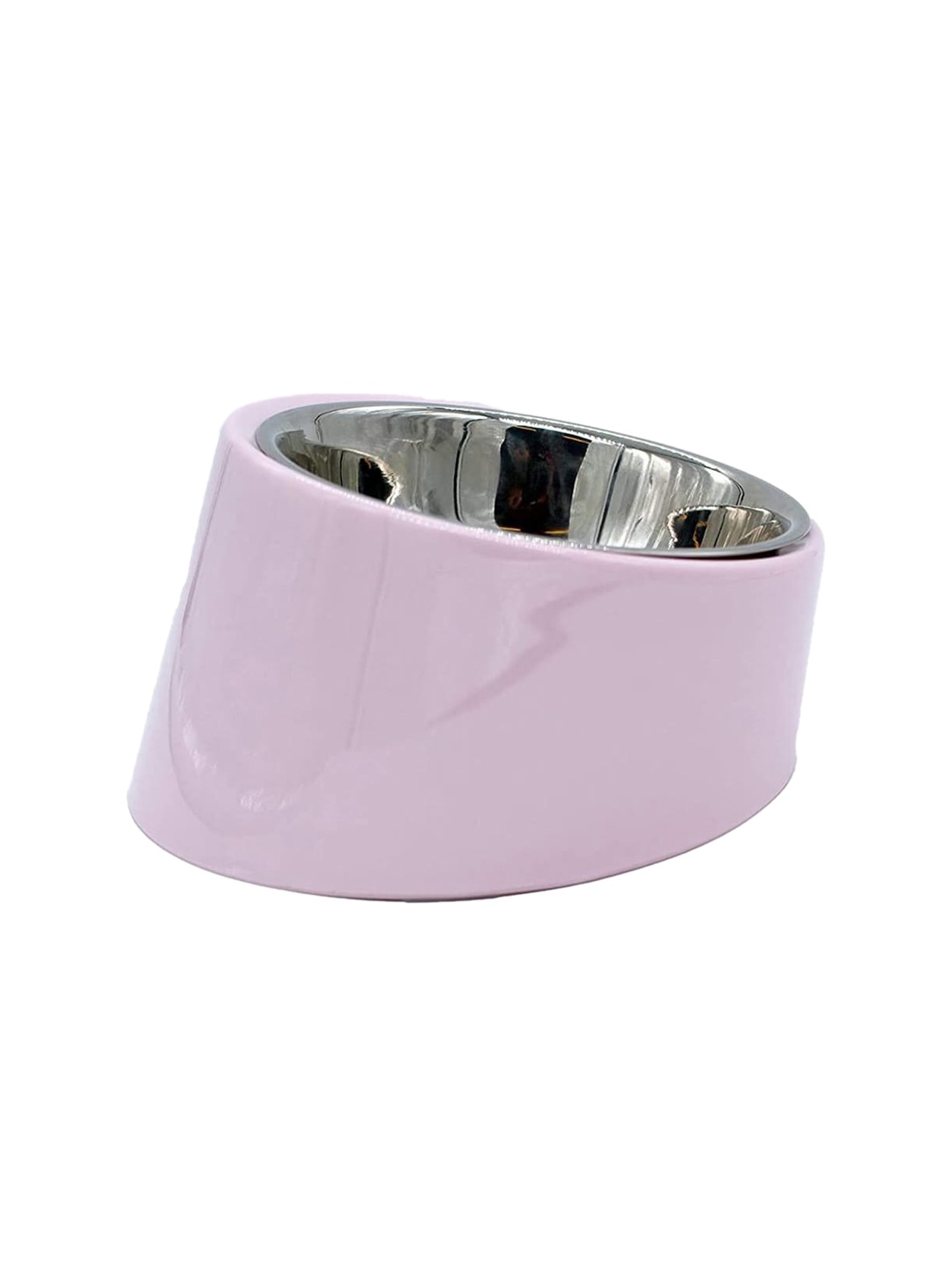 

Emily pets Pink Solid Pet Melamine Bowl Feeder