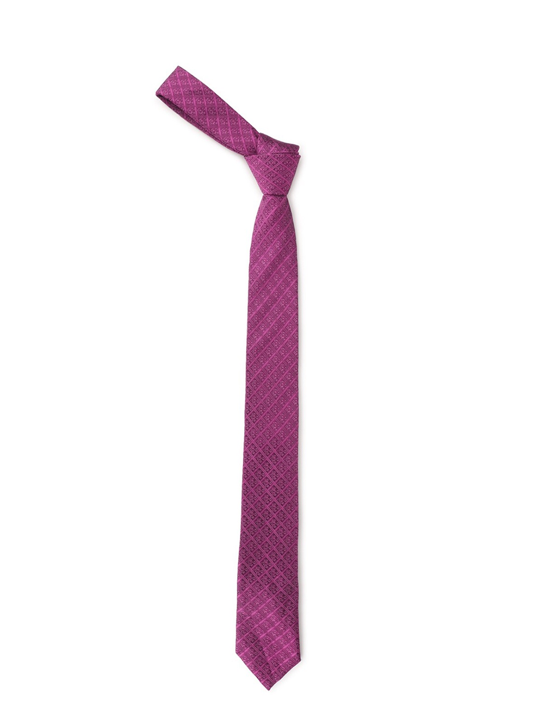 

Van Heusen Men Purple & Pink Woven Design Skinny Tie