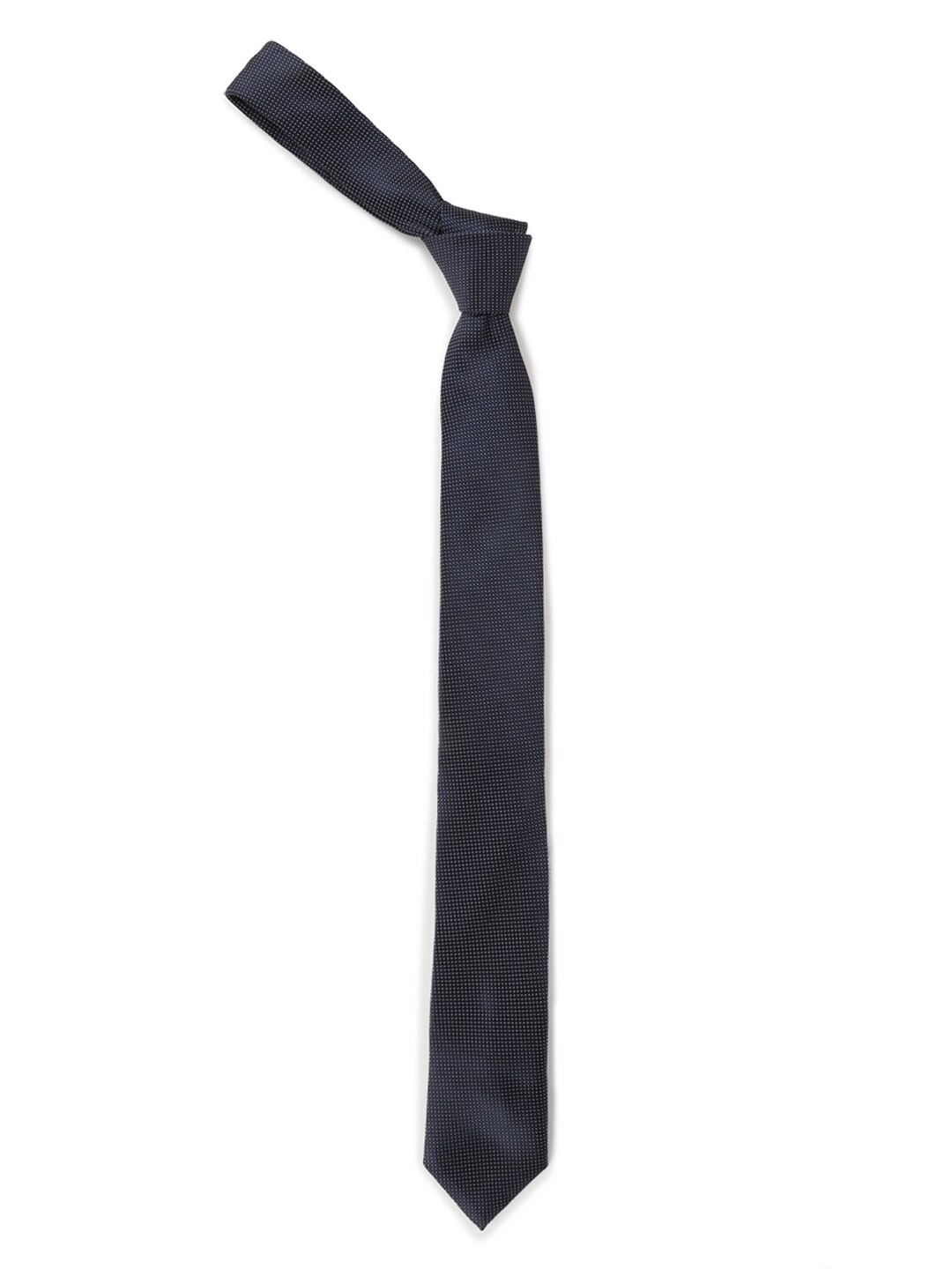 

Van Heusen Men Navy Blue Woven Design Broad Tie