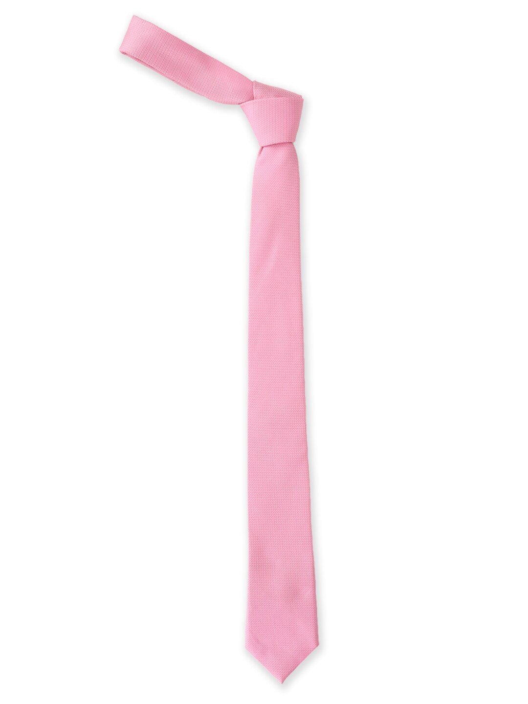 

Van Heusen Men Pink Woven Design Skinny Tie