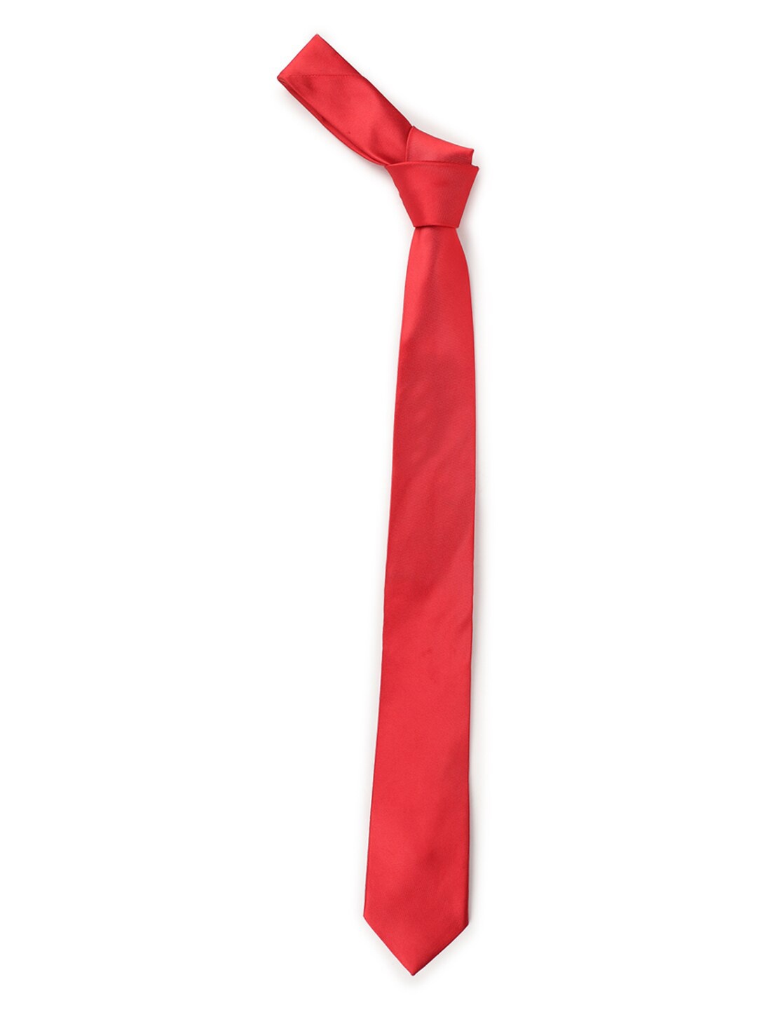 

Van Heusen Men Red Solid Skinny Tie