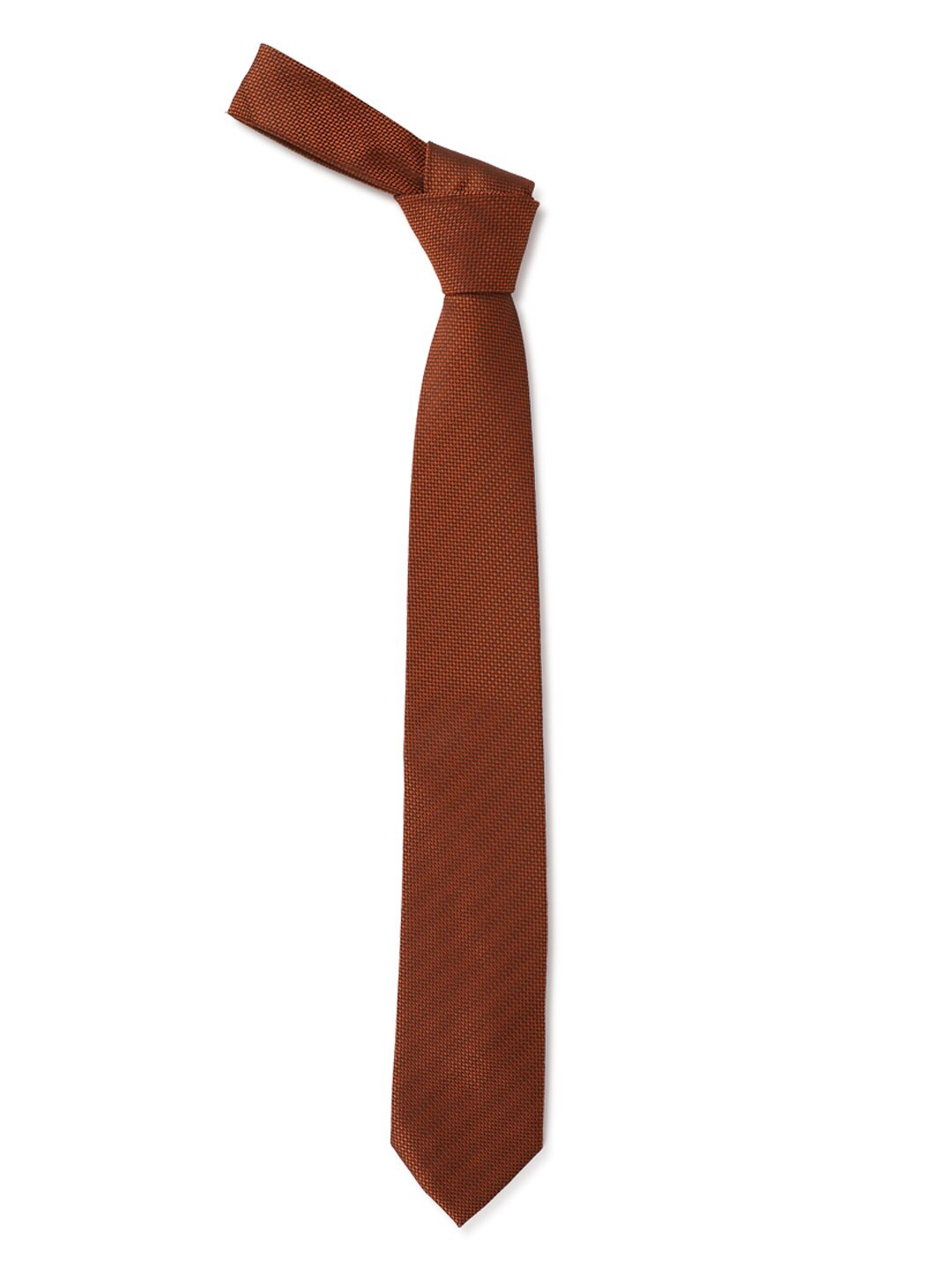 

Van Heusen Men Brown Woven Design Skinny Tie