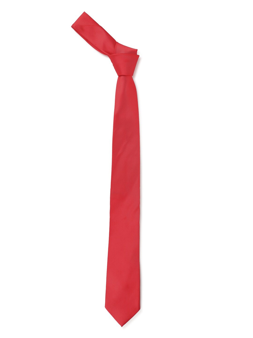 

Van Heusen Men Red Striped Skinny Tie