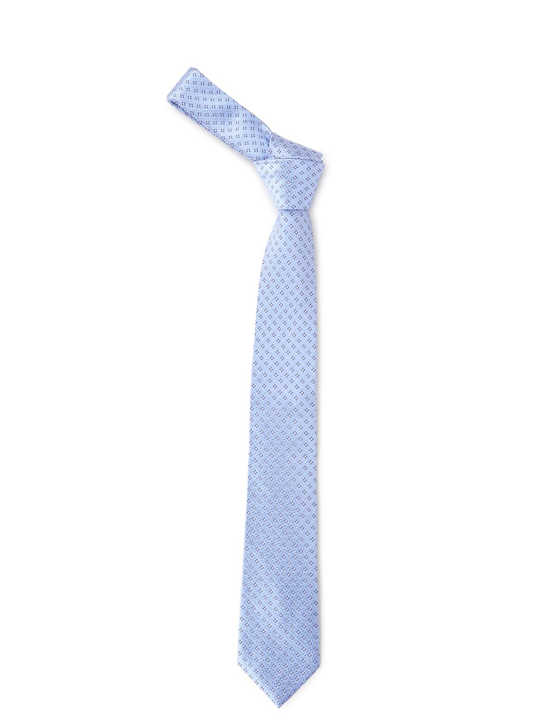 

Van Heusen Men Blue Woven Design Skinny Tie