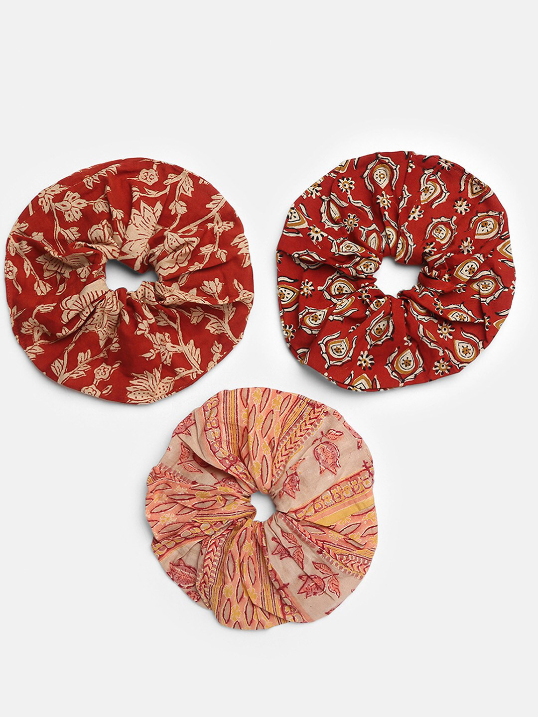 

Fabindia Women Maroon & Pink Set of 3 Hairband