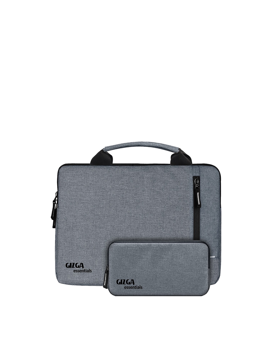 

Gizga Essentials Unisex Grey 15.6 Inch Laptop Sleeve with Pouch & Handle