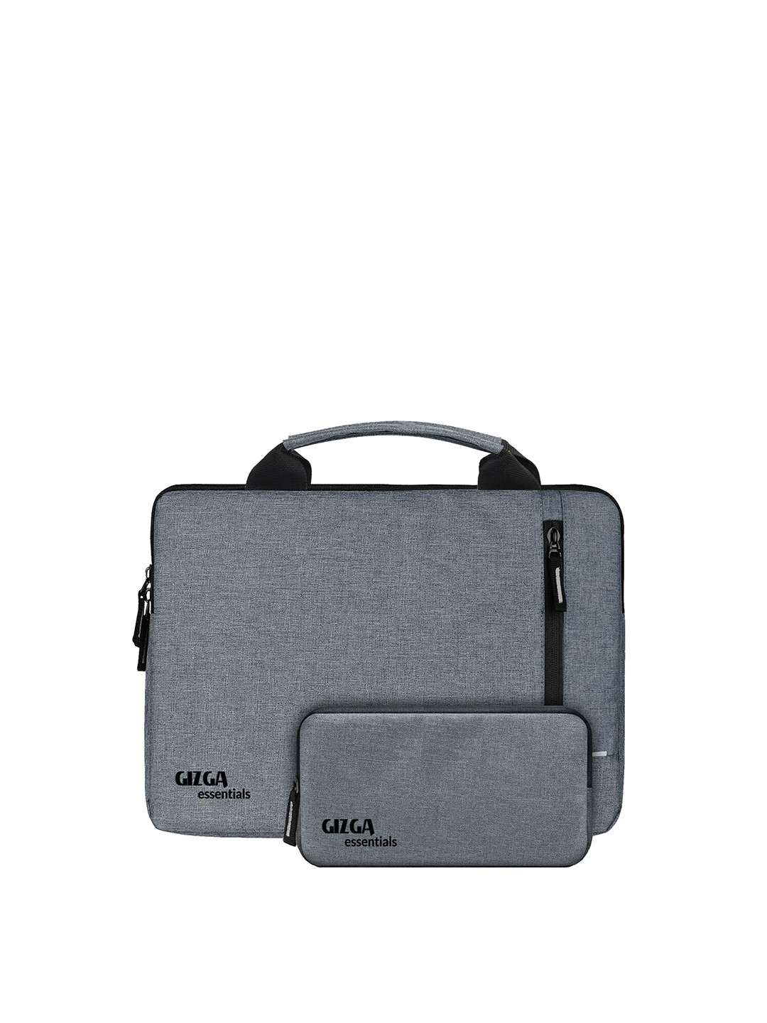 

Gizga Essentials Unisex Grey 13.3 Inch Laptop Sleeve with Pouch & Handle