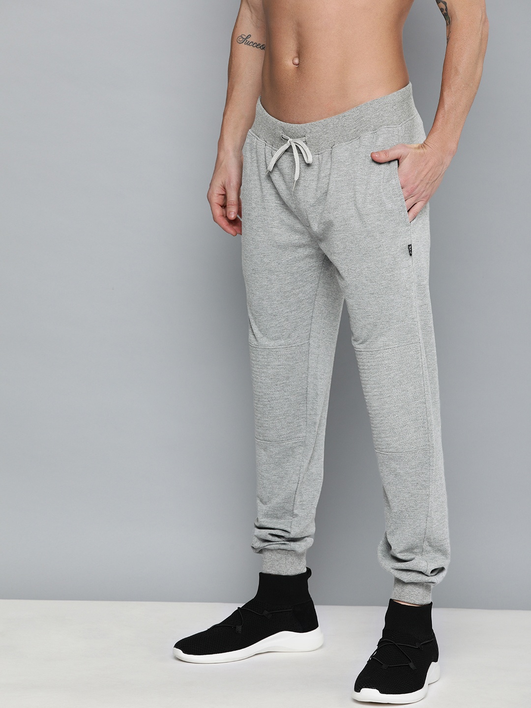 

Kook N Keech Grey Melange Solid Slim Fit Joggers