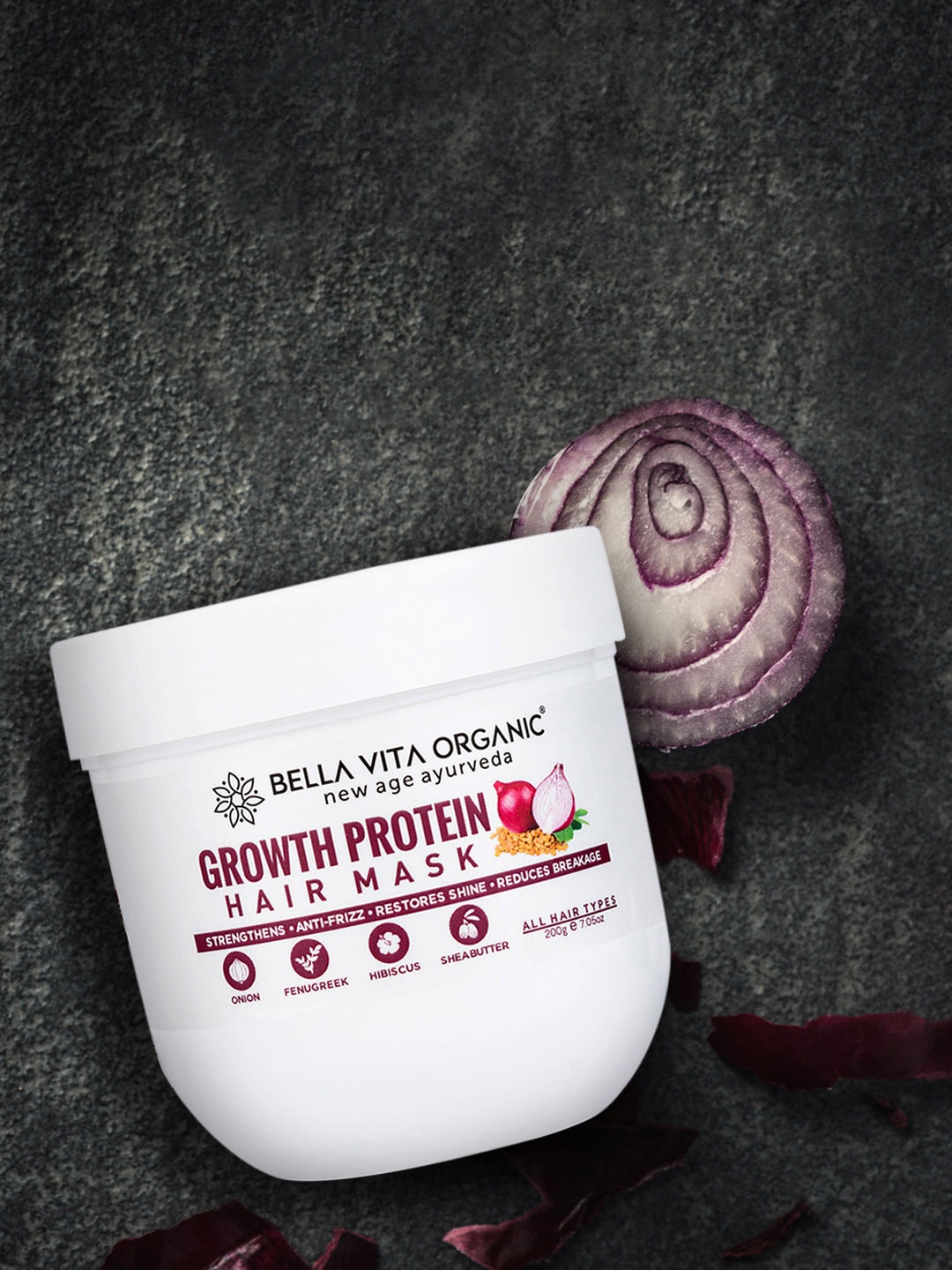 

Bella Vita Organic Protein Hair Spa Mask - 225 gm, White