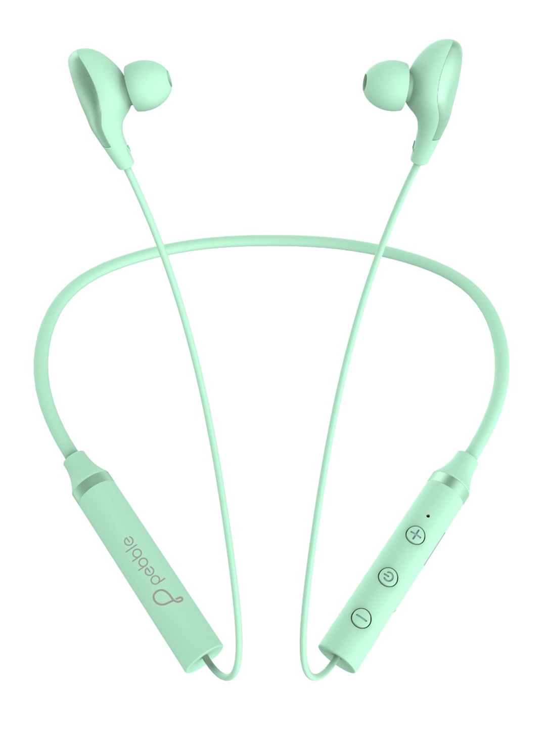 

pebble Flex Air Bluetooth Neckband With True Bass Sound - Green, Sea green