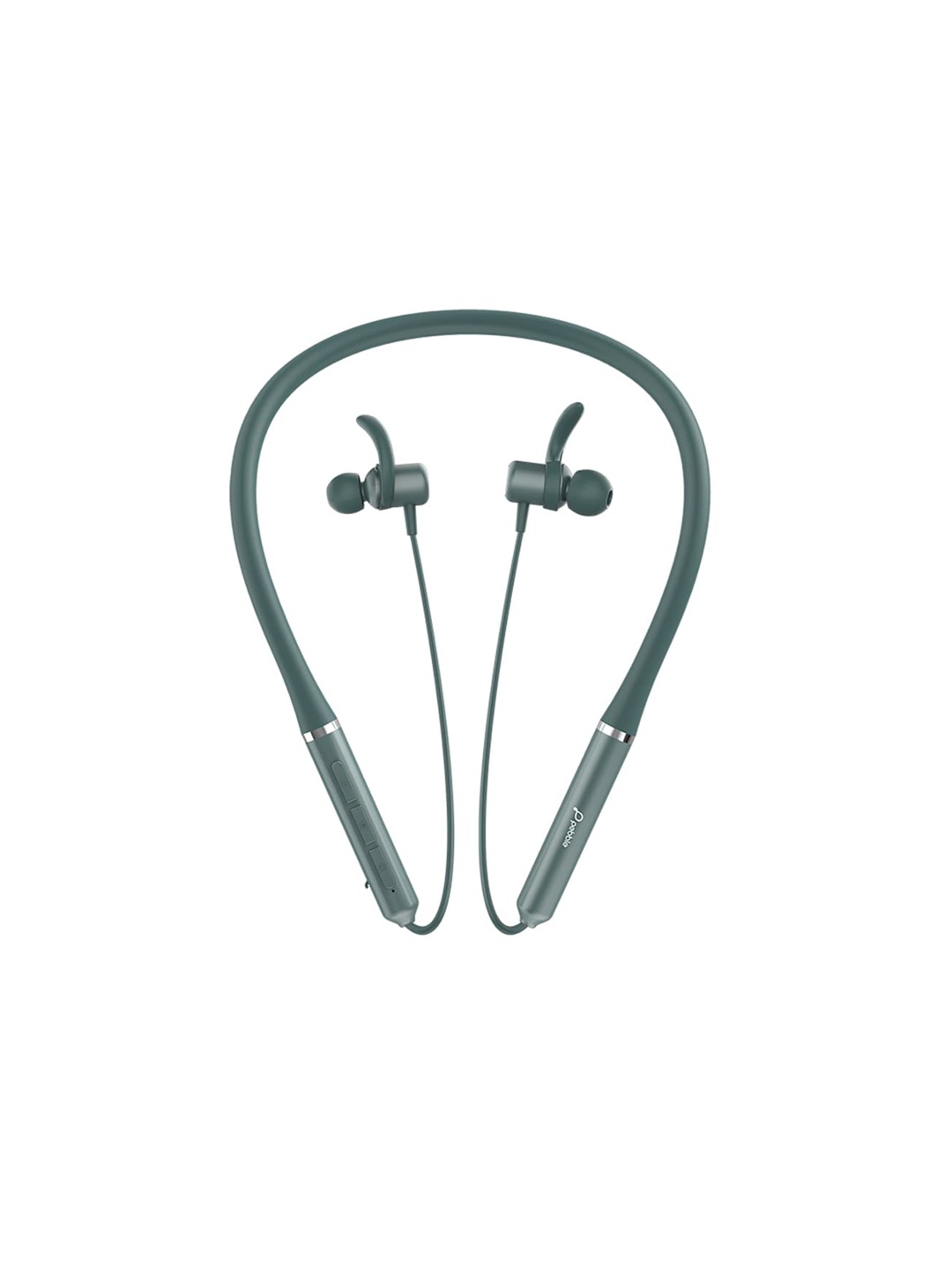 

pebble Flex Lite Bluetooth Neckband with True Bass in-Built Mic, Sweat Proof - Teal Green