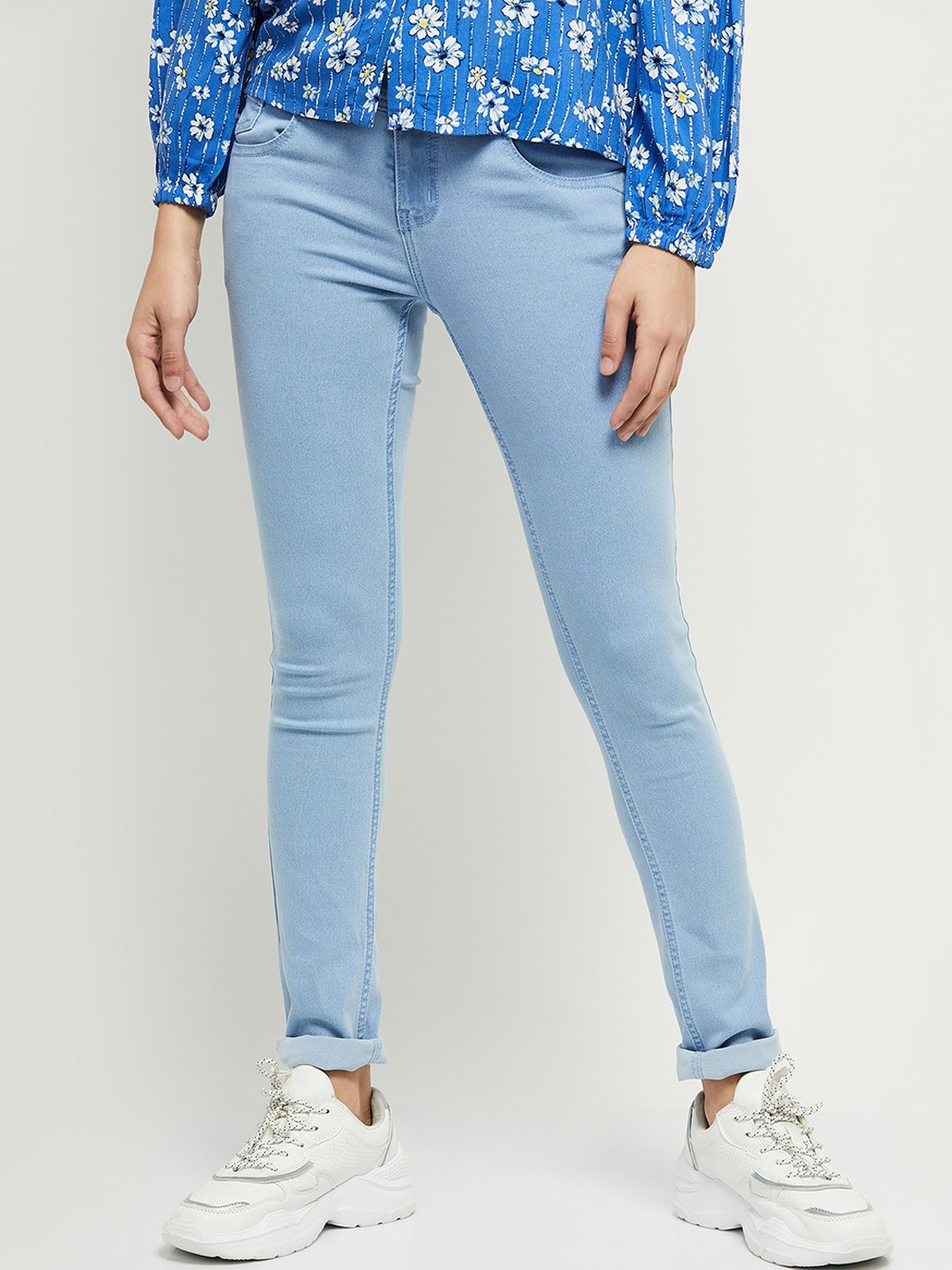

max Women Blue Slim Fit Jeans