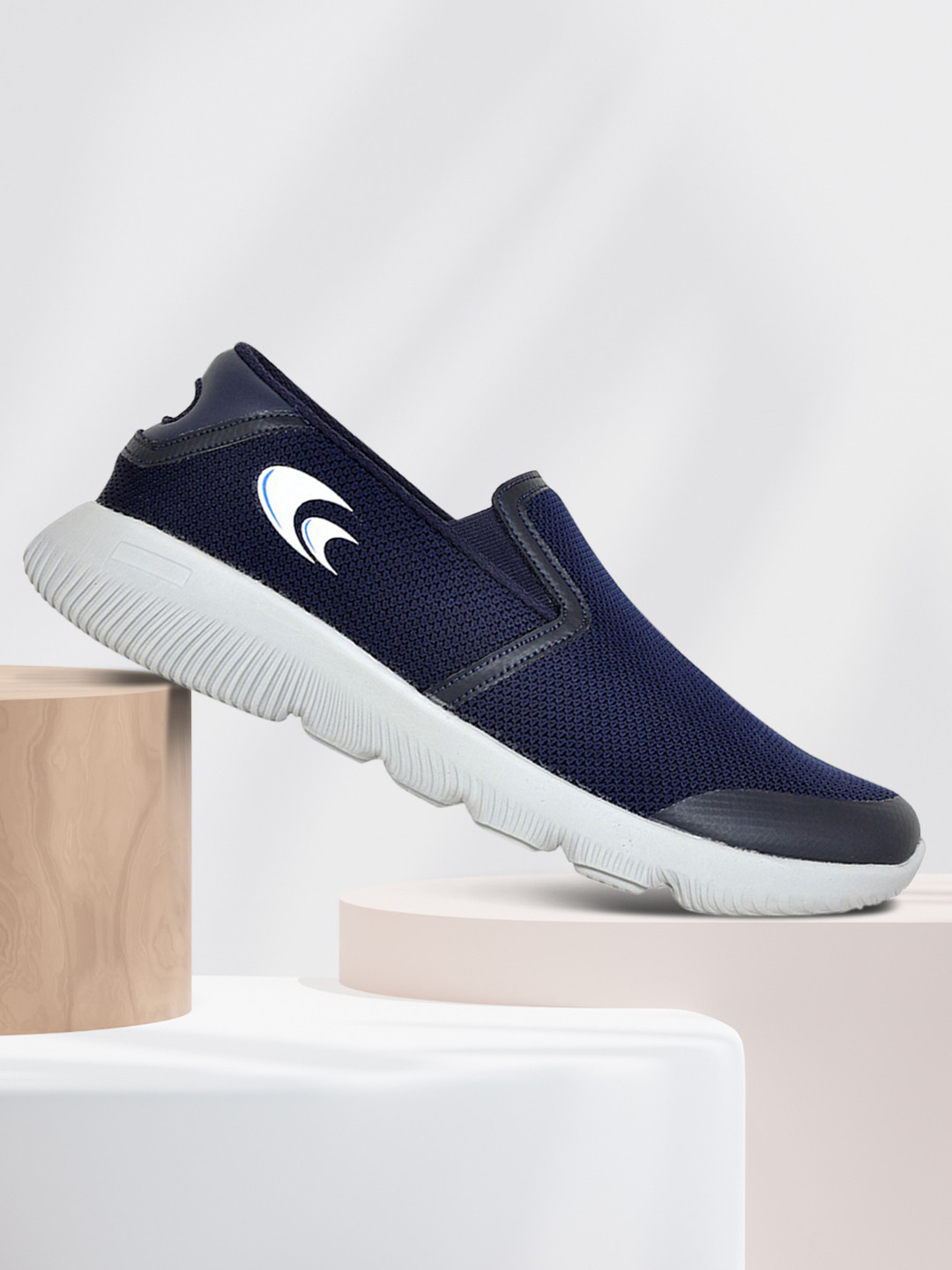 

Allen Cooper Men Navy Blue Mesh Running Non-Marking Shoes