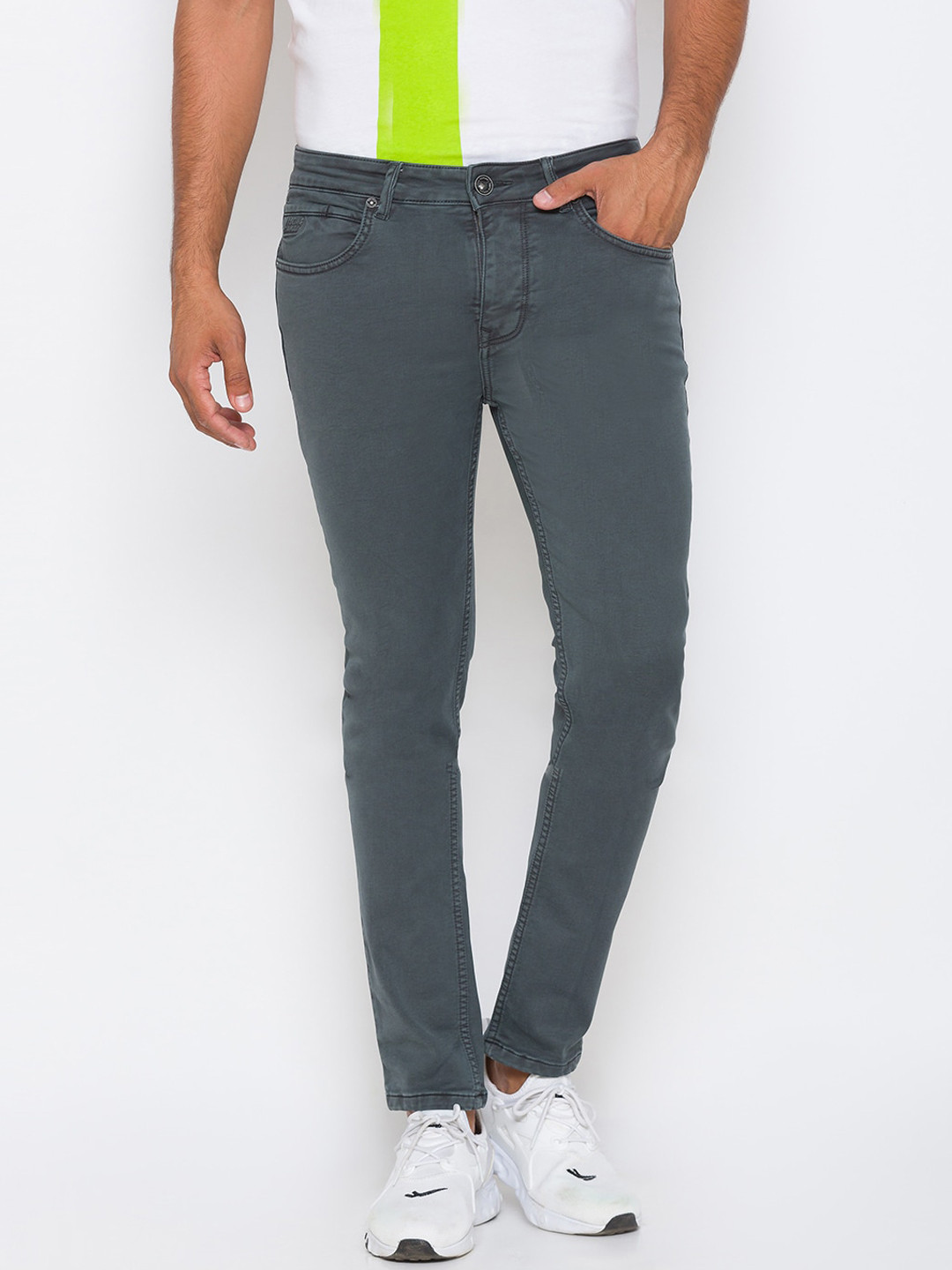 

Being Human Men Grey Slim Fit Stretchable Jeans