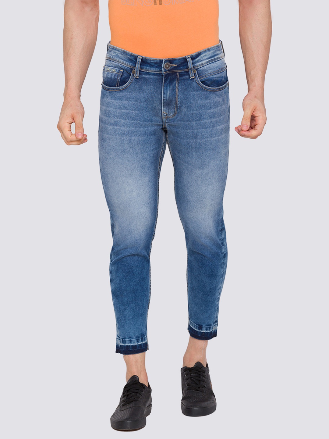 

Being Human Men Blue Skinny Fit Heavy Fade Jeans