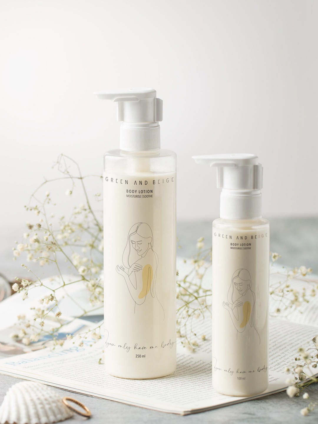 

GREEN AND BEIGE Body Lotion-Intense Hydration