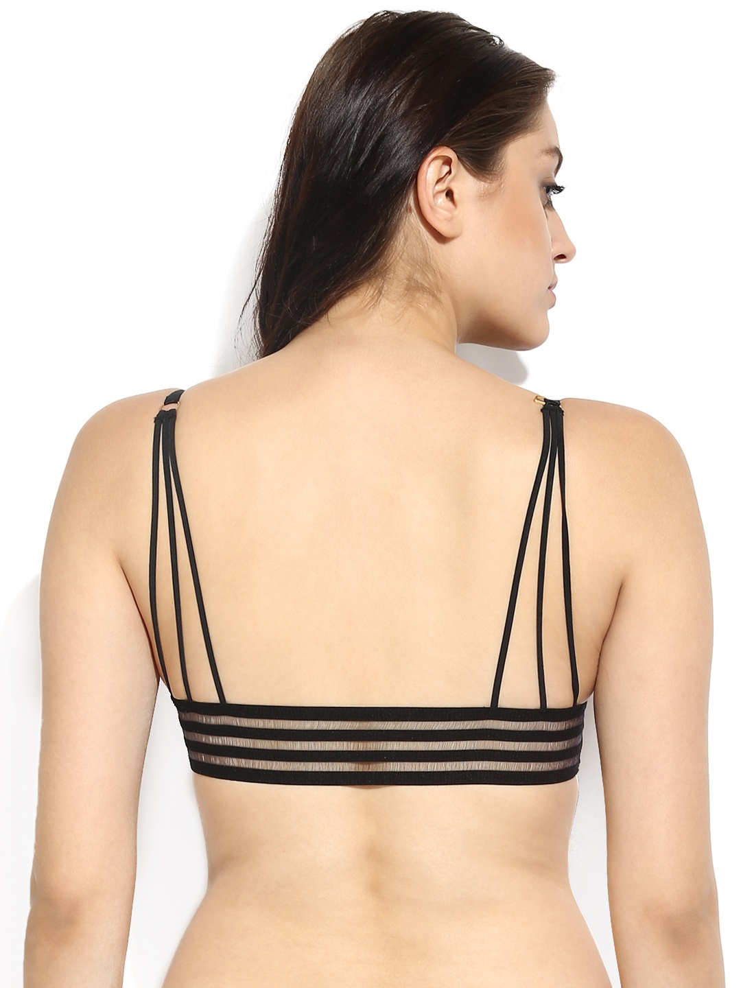 

Da Intimo Black Front-Open Push-Up Bra DI-668