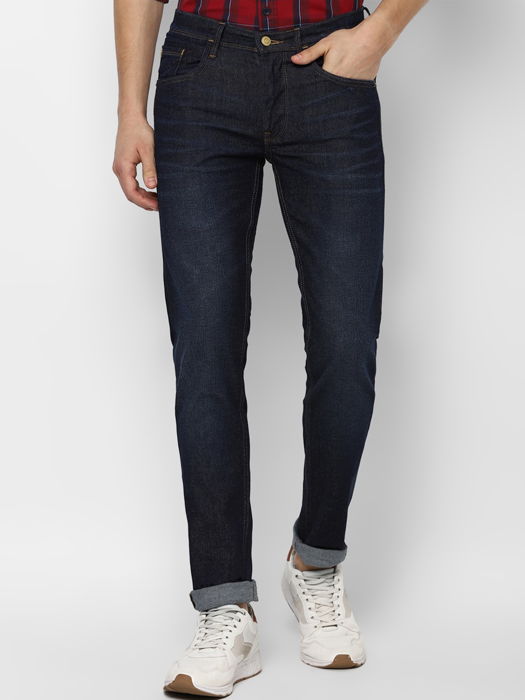 

Allen Solly Men Navy Blue Skinny Fit Light Fade Jeans