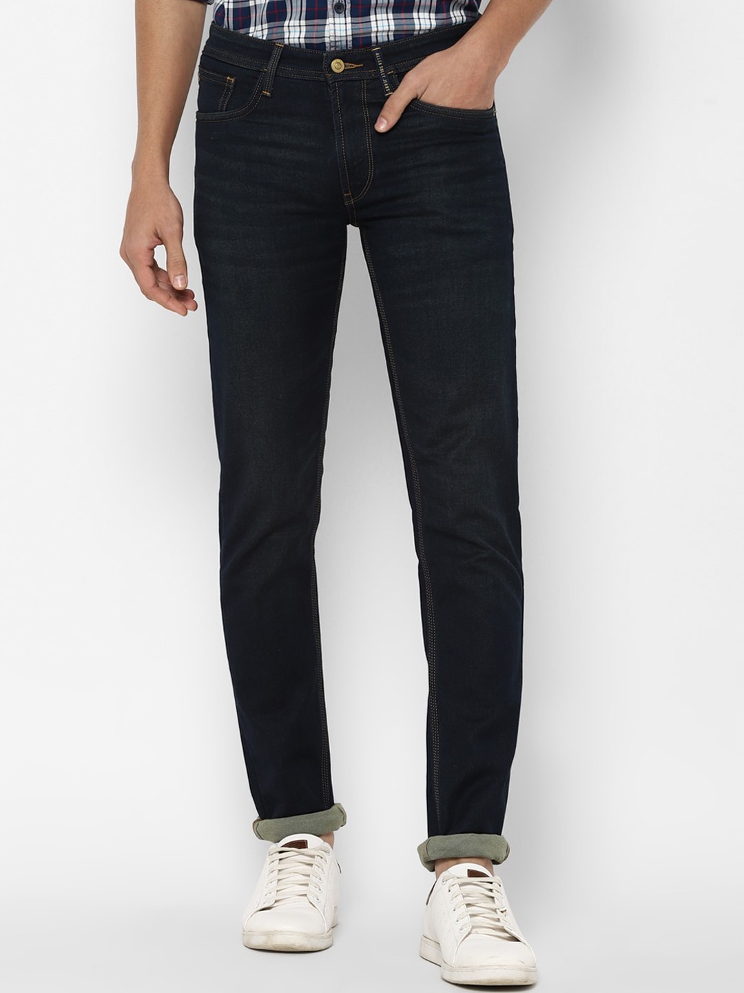 

Allen Solly Men Navy Blue Skinny Fit Jeans