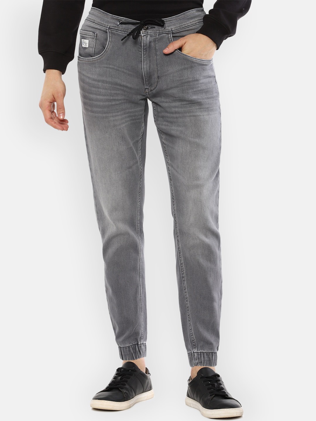 

VAN HEUSEN DENIM LABS Men Grey Heavy Fade Jeans