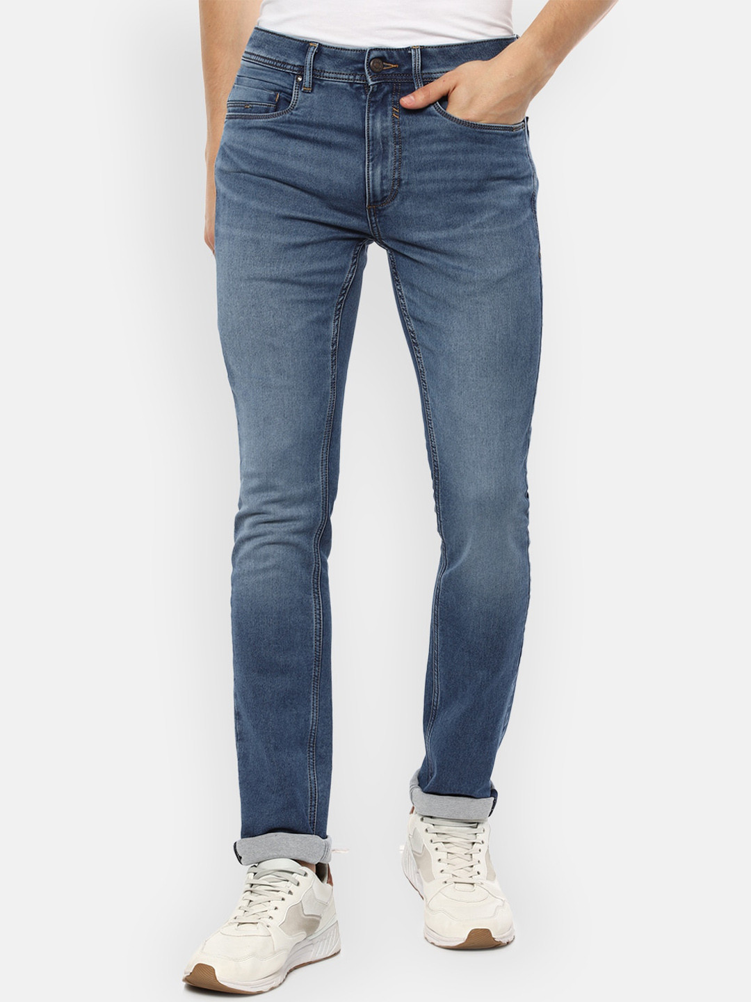 

Louis Philippe Jeans Men Blue Slim Fit Light Fade Jeans