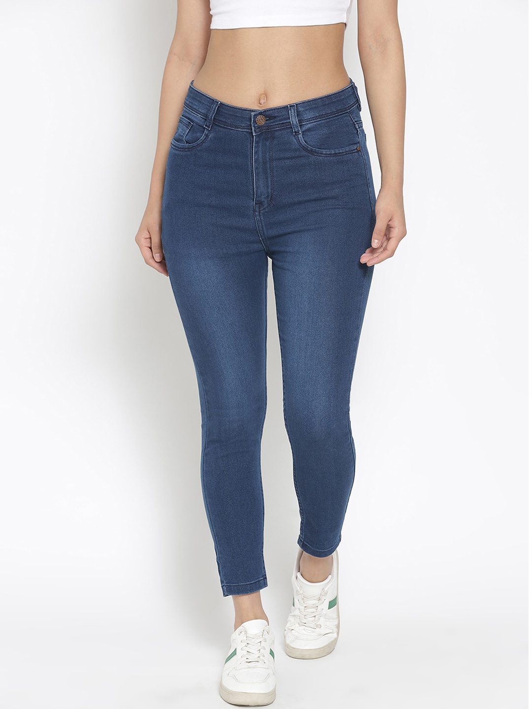 

MARC LOUIS Women Blue Slim Fit Light Fade Jeans