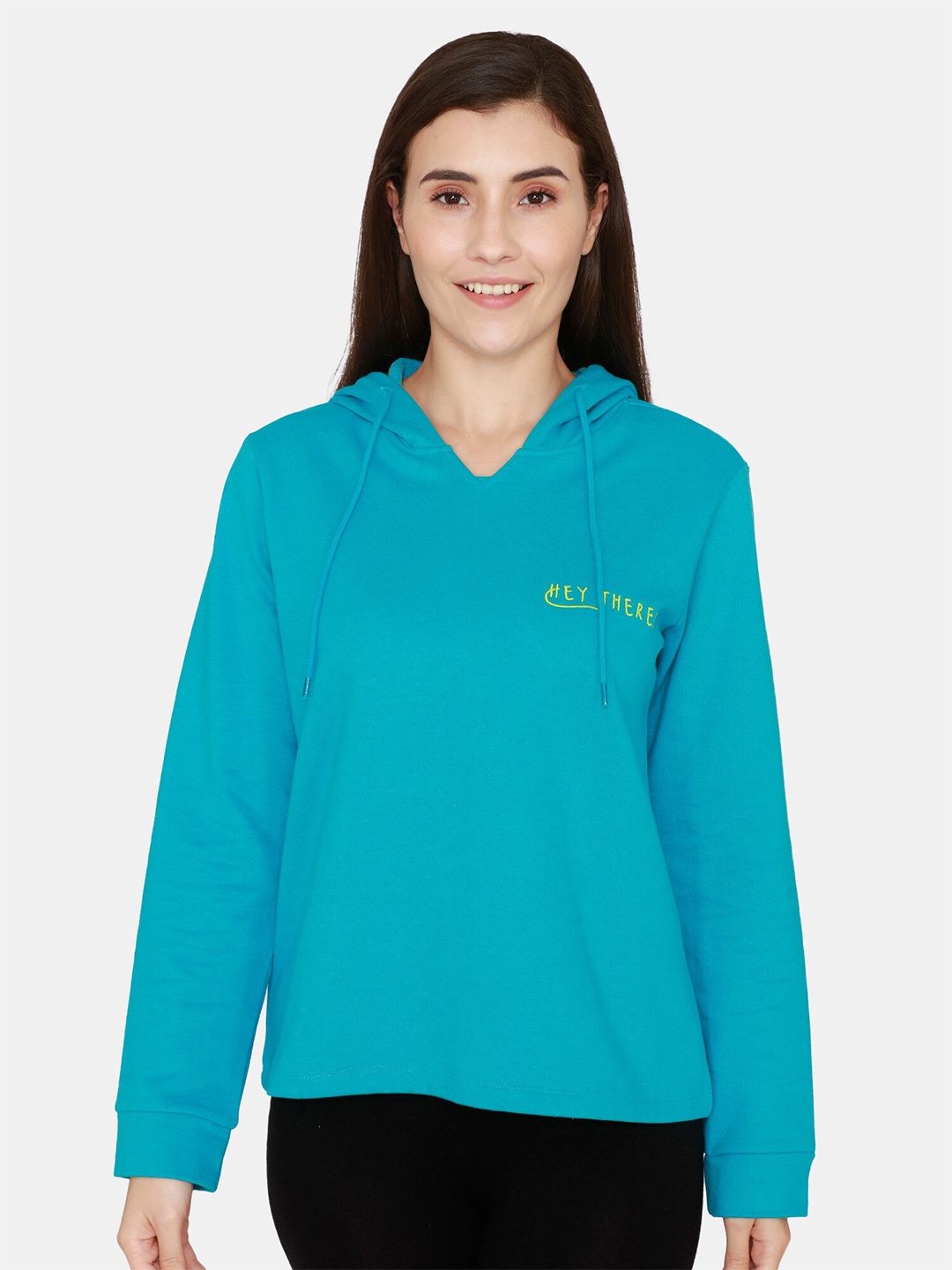 

Zivame Women Blue Sweatshirt