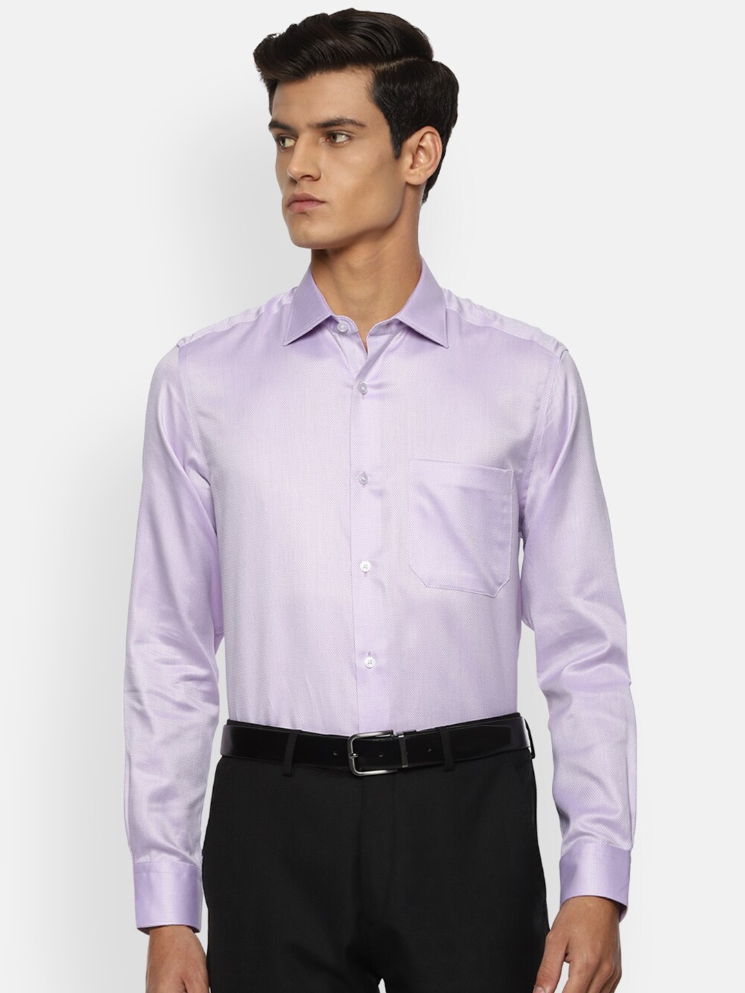

Louis Philippe Gods & Kings Men Purple Opaque Formal Shirt