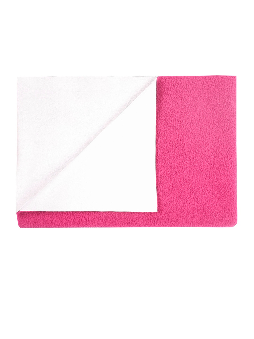 

Baby Moo Kids Magenta & White Water-Resistant Bed Protector