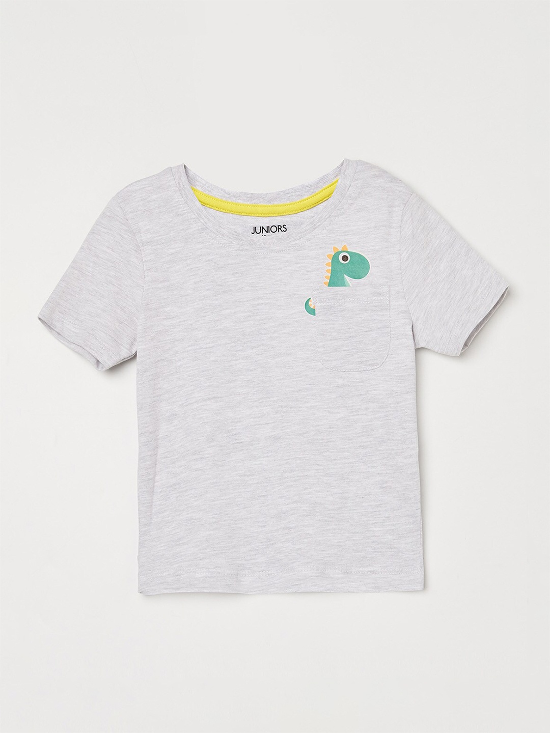 

Juniors Boys Grey Applique T-shirt