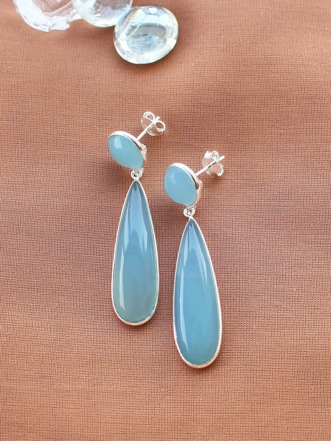 

ERILINE JEWELRY Silver-Toned Contemporary Studs Earrings