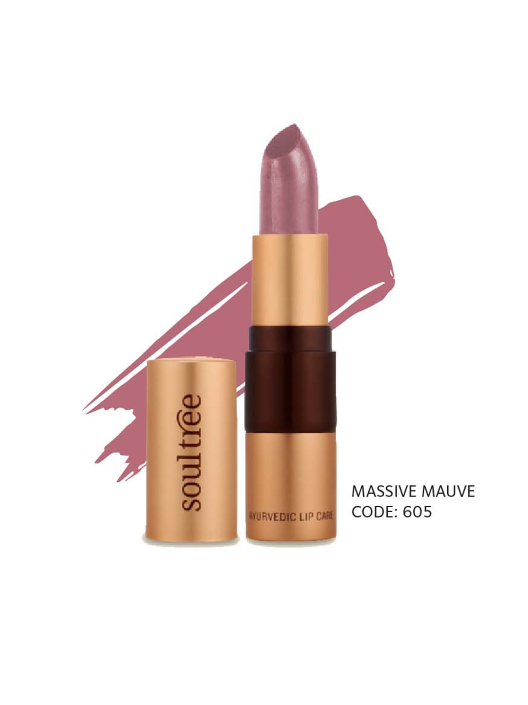 

Soultree Ayurvedic Lipstick Massive Mauve 605 - 4gm