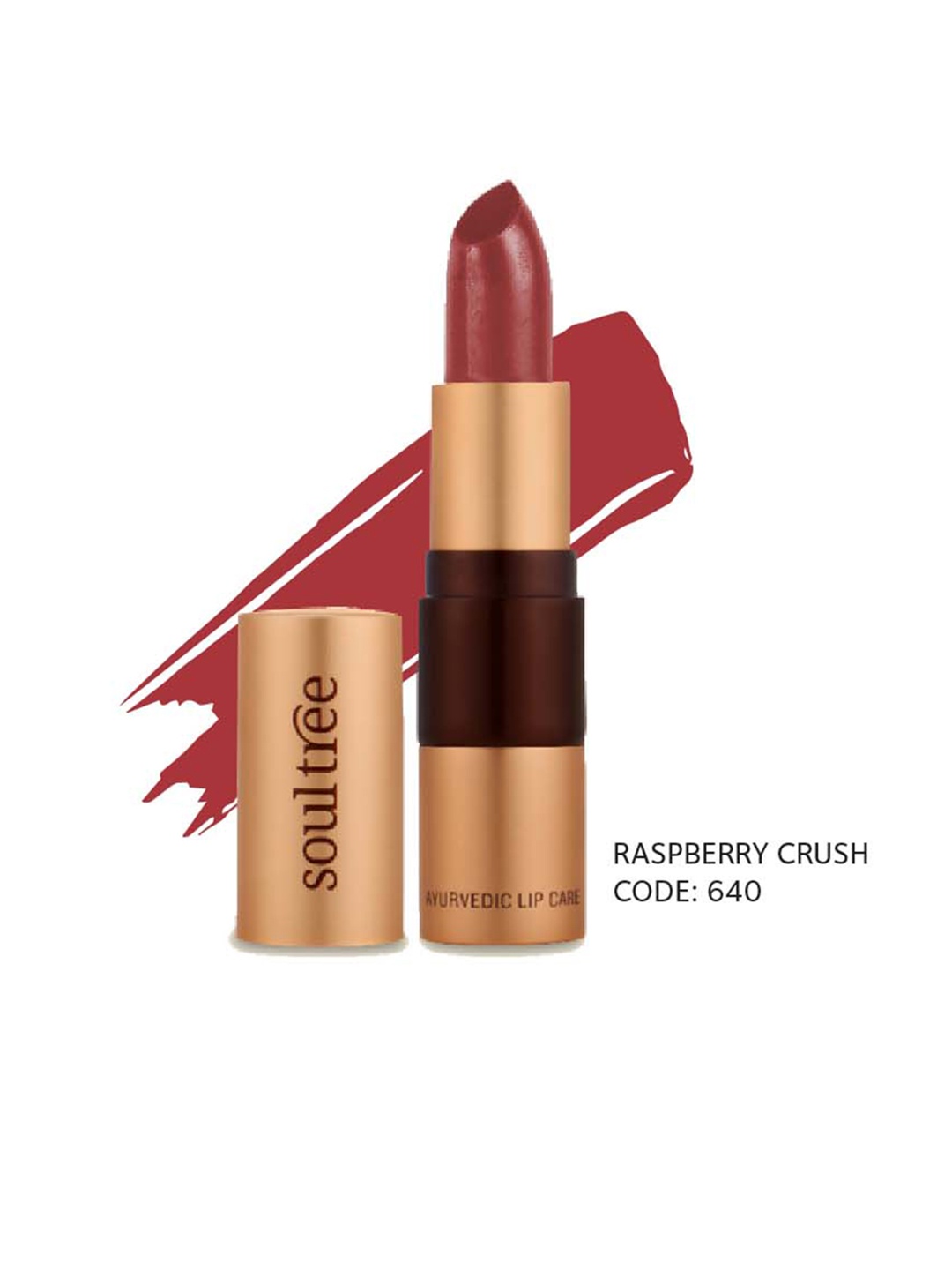 

Soultree Ayurvedic Lipstick Raspberry Crush 640 - 4gm, Mauve