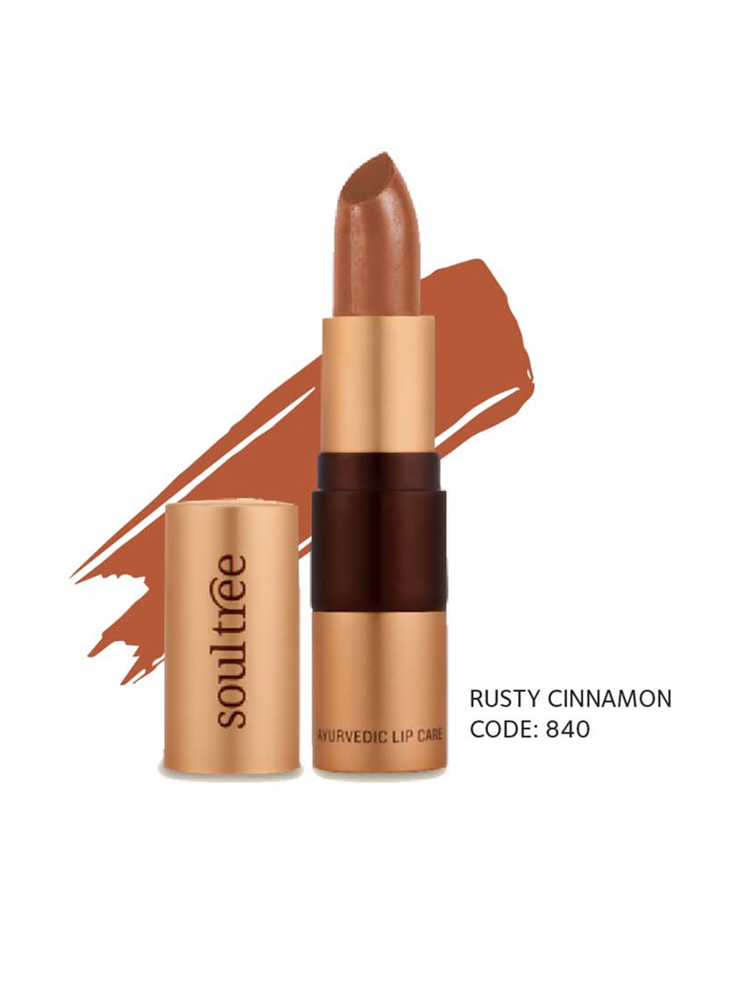 

Soultree Ayurvedic Lipstick - Rusty Cinnamon 840 - 4gm, Orange