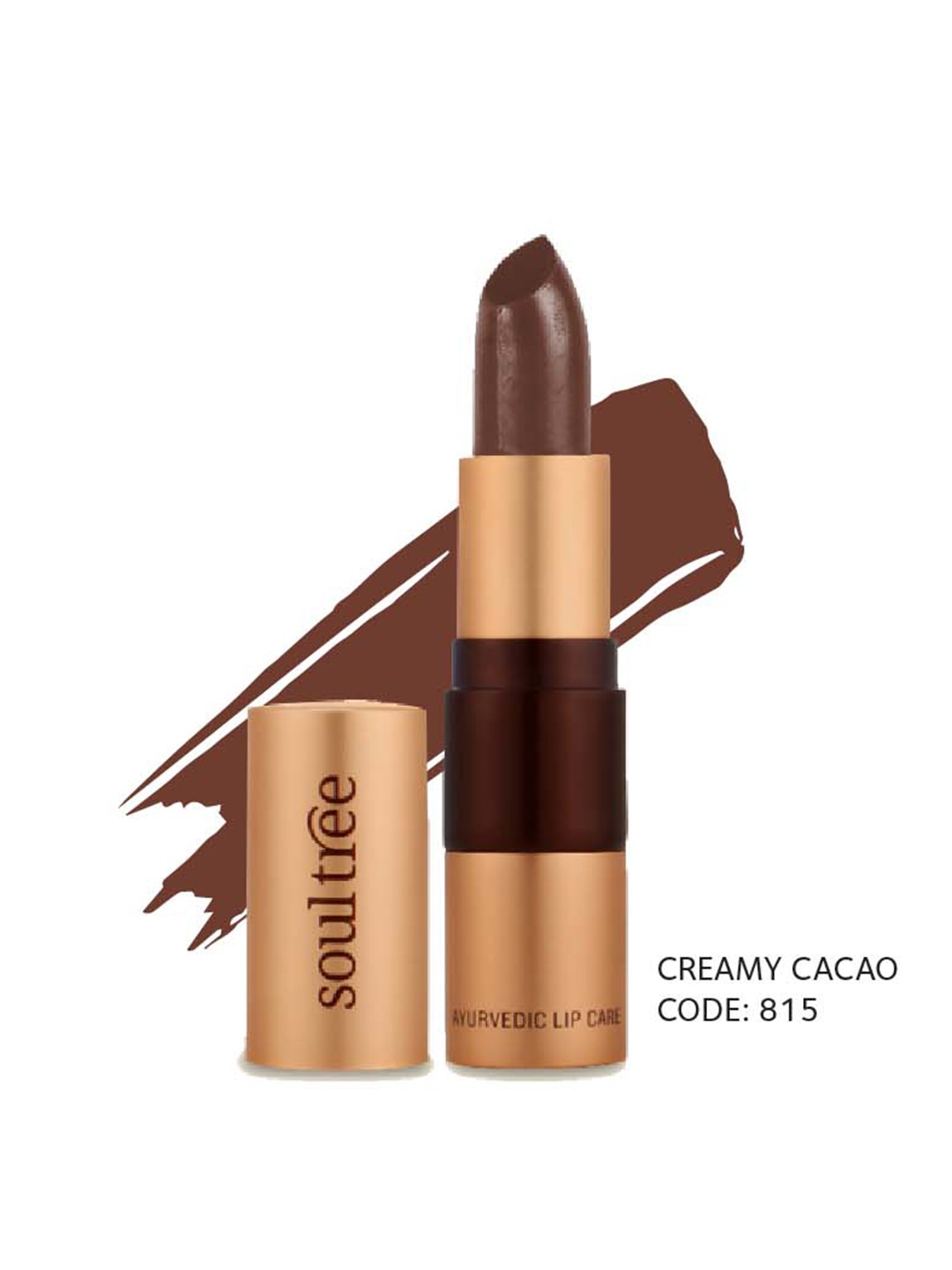 

Soultree Ayurvedic Lipstick - Creamy Cacao 815 - 4gm, Coffee brown