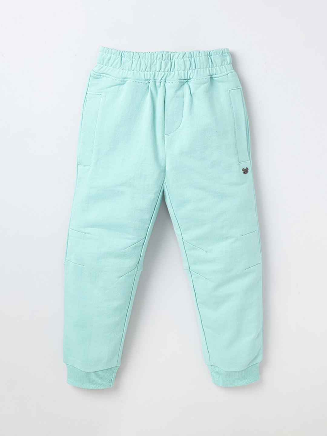 

Ed-a-Mamma Kids Green Solid Organic Cotton Joggers