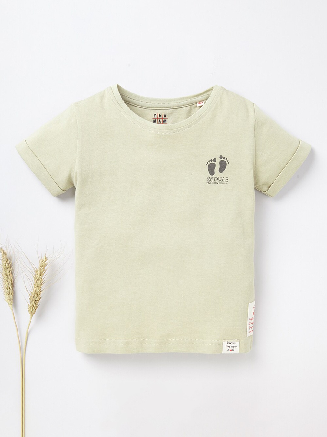 

Ed-a-Mamma Unisex Kids Beige Organic Cotton Sustainable T-shirt