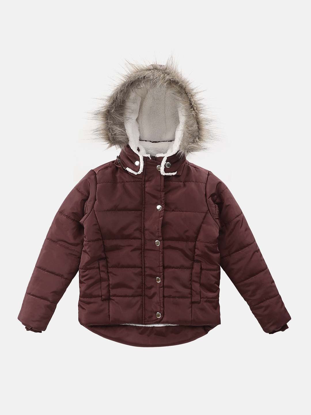 

GOJI Kids Burgundy Hooded Puffer Jacket