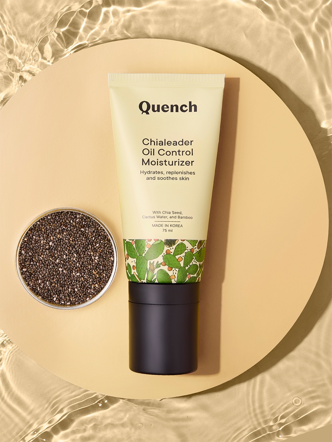 

Quench Chialeader Oil Control Moisturizer For Intense Hydration - 75 ml, Green