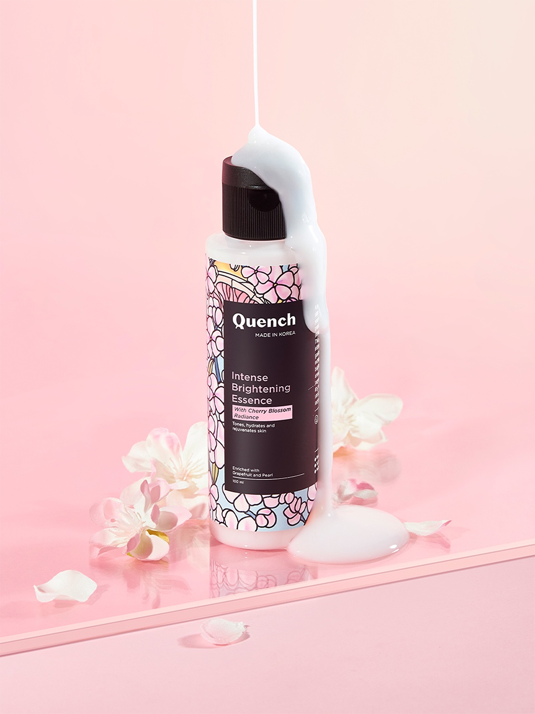

Quench Brightening Toner For Glowing & Dewy Skin With Pearl Extracts - 100ml, Black