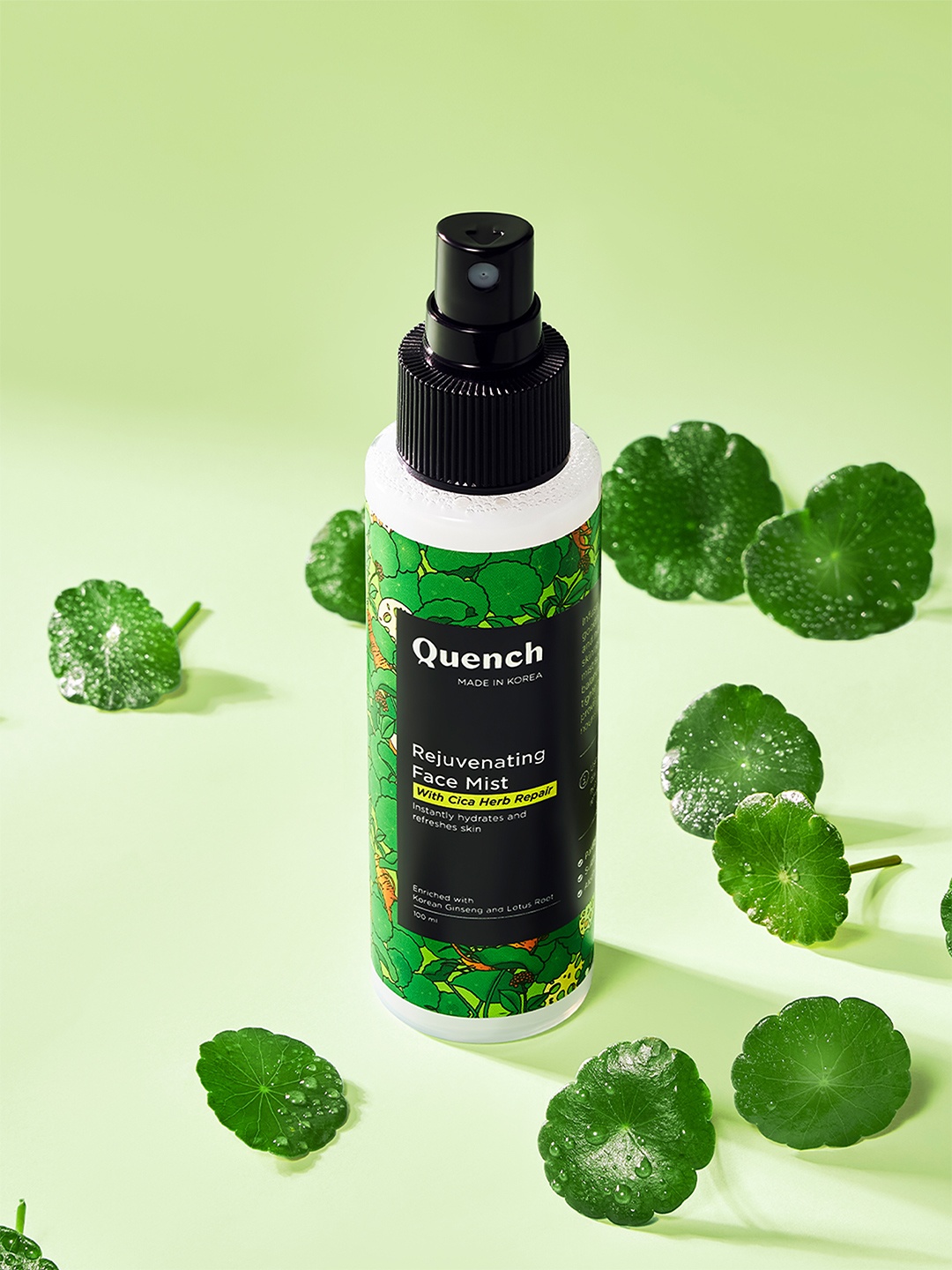 

Quench Rejuvenating Face Mist Toner For Rejuvenation, Hydrating & Soothing-100ml, Green